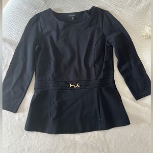 Talbots Long Sleeve Peplum Blouse